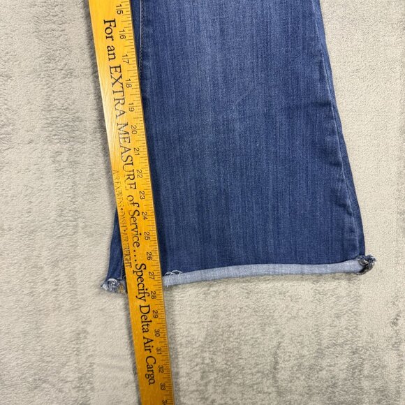 JUDY BLUE Womens Pull On Super Flare Jeans High Rise Medium Wash Y2K Wide Leg - Picture 8 of 8